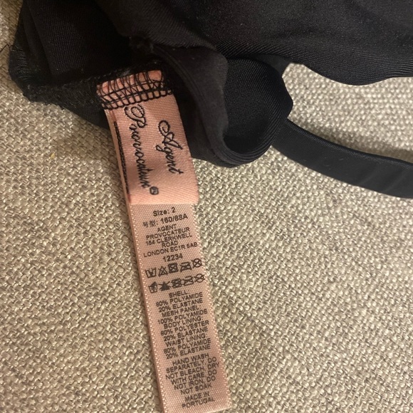 Agent provocateur Anja one piece swimsuit black size 2 - Picture 4 of 4